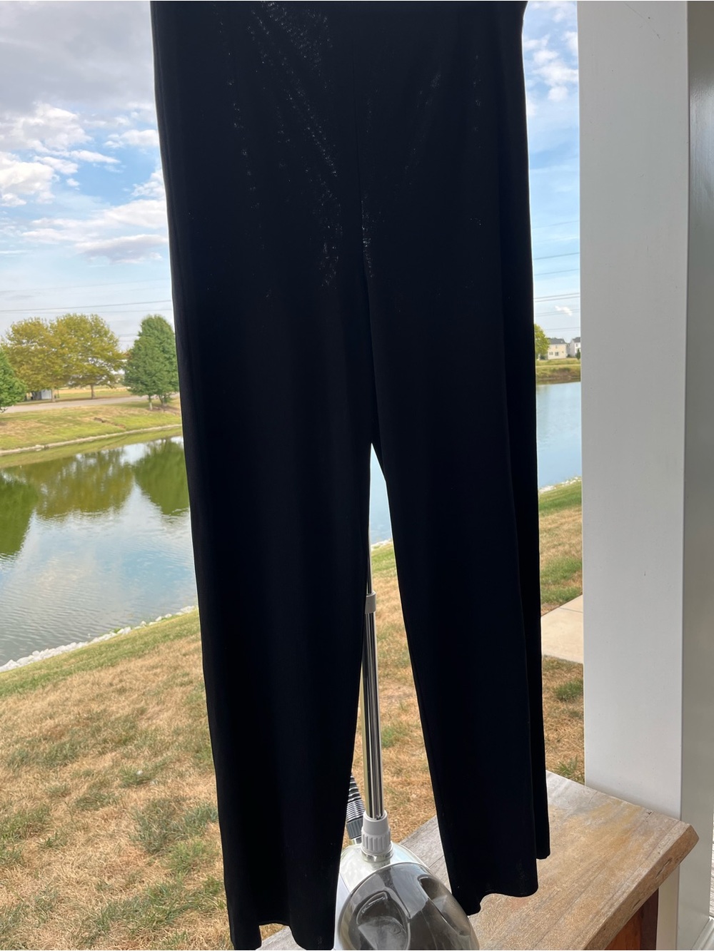 Exclusively Misook Black Wide-Leg Trousers